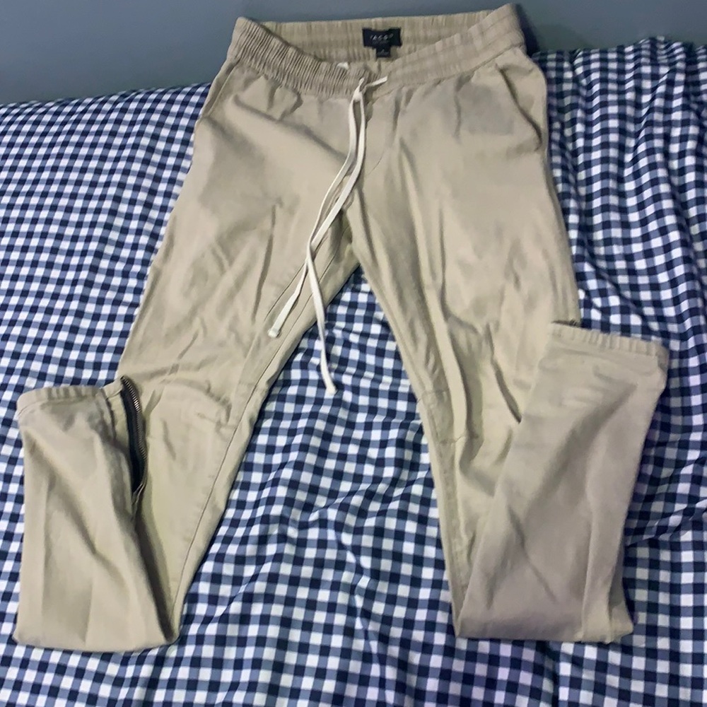 Pacsun skinny tab zipper pants